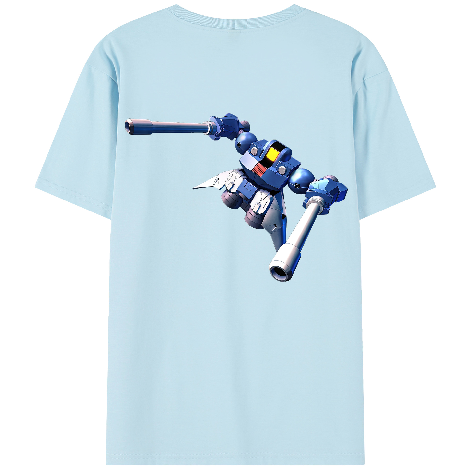 （画像用） 機動戦士ガンダム Mobile Suit Gundam 綿100％半袖Tシャツ（背面プリント）